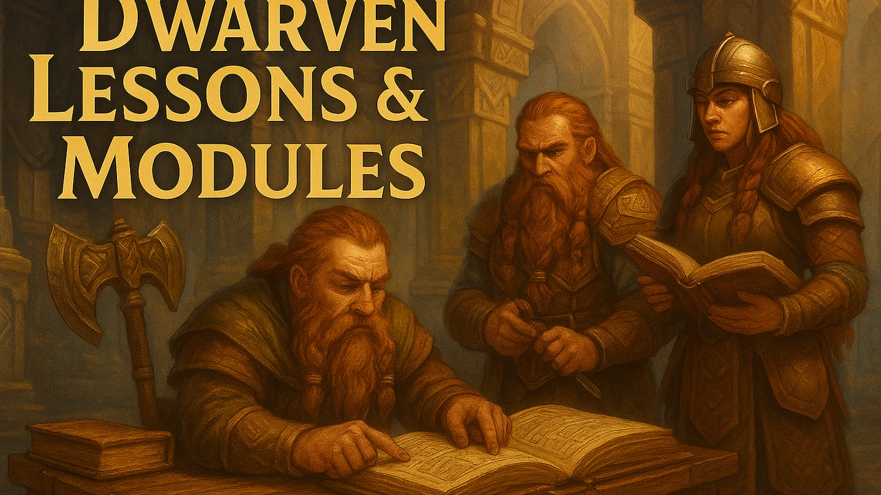 Dwarven Lessons & Modules